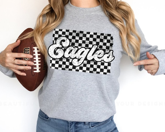 Eagles Retro Team Design Png, Eagles Mascot Png, Digital Download,  Sports Team, Team Apparel, Eagles Shirt Png, Silhouette, Cricut