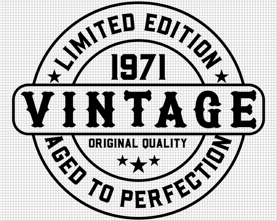 51st Birthday Svg, Aged to Perfection Svg, Digital Download, Vintage ...