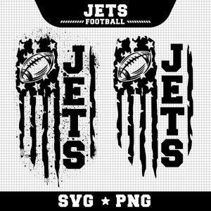 Jets Football Svg, Jets svg, Game Day Svg, Football SVG, USA Flag SVG, Cut file Printable Cricut Maker Silhouette
