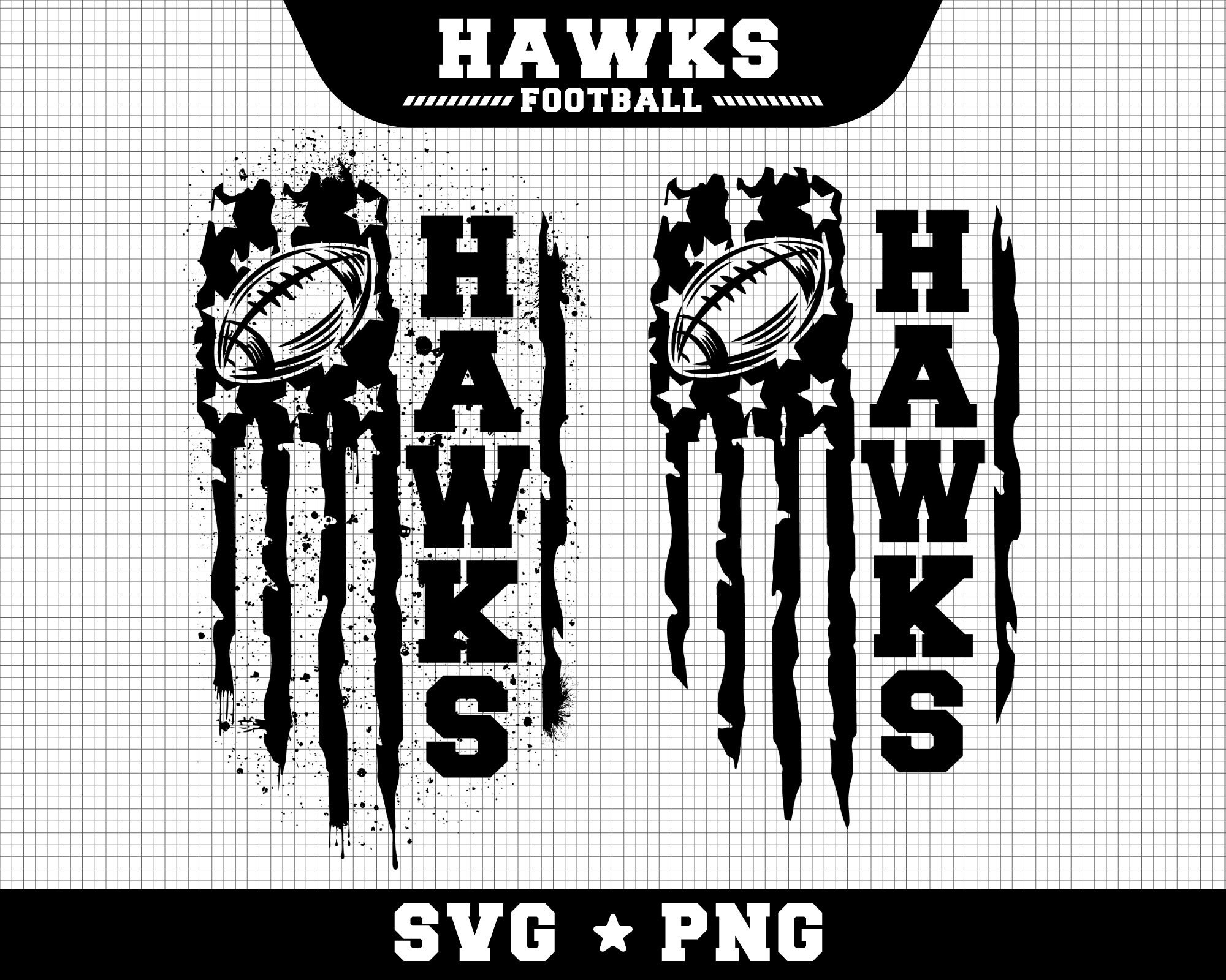 Hawks Football Svg Hawks Svg Game Day Svg Football SVG USA Etsy