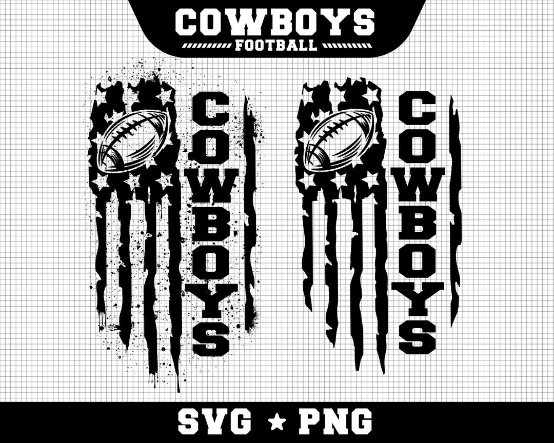 Cowboys Football Svg, Cowboys Svg, Game Day Svg, Football SVG, USA Flag