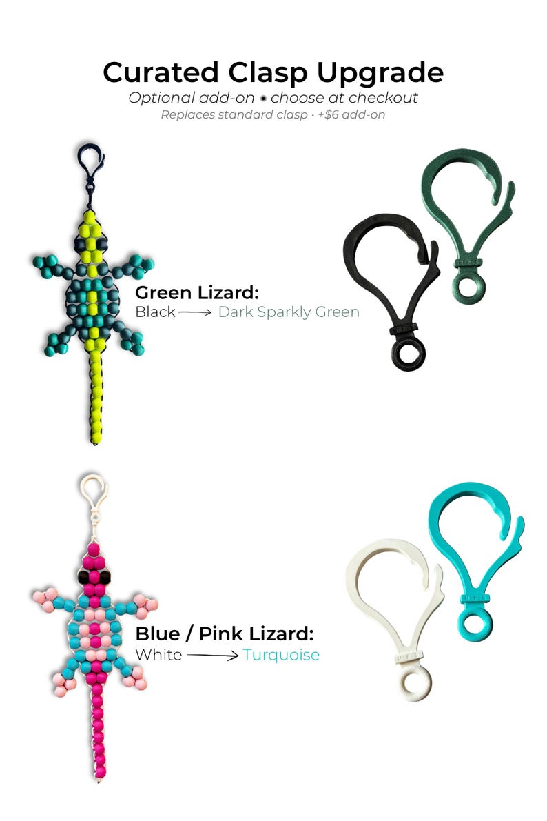 Kits de cuentas gigantes - Lagarto/Gecko - Kits de manualidades DIY de Make Pretty Shhh imagen 9