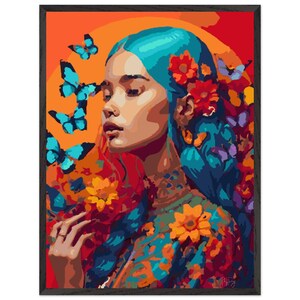 Flutterspell / Stampa artistica da parete incorniciata su carta opaca di alta qualità