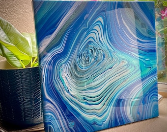Mystery Pour Surprise Painting – One-of-a-Kind Custom Abstract Art