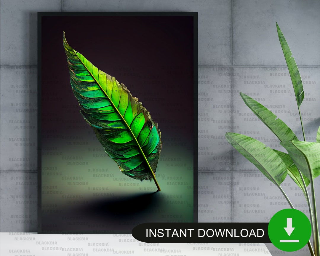 Art Print Printable Leaf Art Botanical Art Poster - Etsy