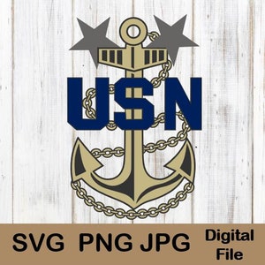Navy Anchor, US Navy Anchor, USN Anchor, jpg png svg, Digital Files, US Navy Chiefs Anchor, Cut Files, Chief, United States Navy Seal Logo