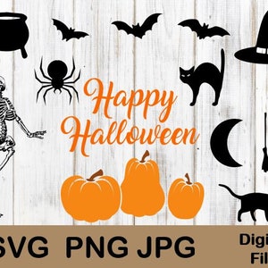 Halloween Bundle, Kürbis Bundle SVG, Herbst Kürbis SVG, Silhouette, Cricut, Schneidedateien, SVG-Dateien, Kürbis Clipart, Halloween, Glowforge