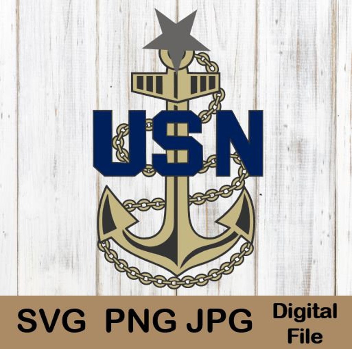 Navy Anchor US Navy Anchor USN Anchor Jpg Png Svg Digital - Etsy