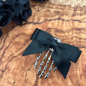 Halloween Skeleton Hands Hair Clips,  Halloween Accessories, Boo Basket Gift Ideas, Halloween, Halloween Decor, Halloween Hair Accessories