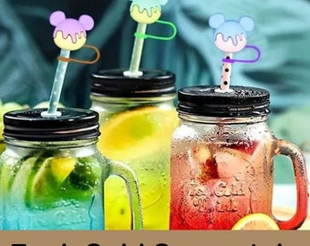 Straw Topper Collection, Straw Cover Cap, Cute Straw Cover Kids-Themed Party, 20 oz Tumbler, BPA FREE, Birthday Gifts, Personalized Gifts