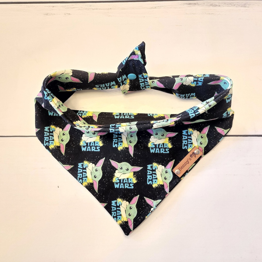 Yoda Dog Bandana Star Wars Dog Bandana Mandalorian Dog Etsy