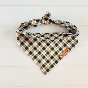 Fall Dog Bandana  Autumn Dog Bandana Tie & Snap Bandana Puppy Bandana Harvest Bandana Thanksgiving Dog Scarf Dog Bandana Gift Autumn Leaves