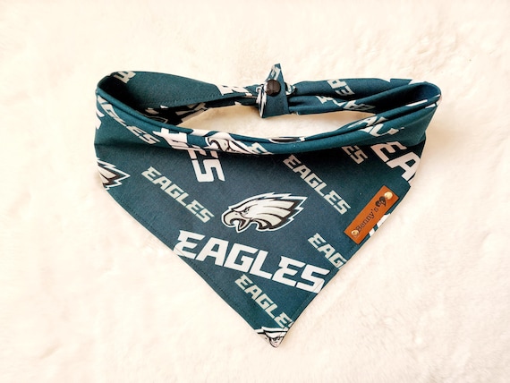 Philadelphia Eagles Dog Bandana, Tie & Snap Cotton Puppy Bandana