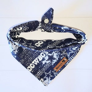 Dallas Cowboys Hondenbandana NFL Hondenbandana Tie & Snap Hondenbandana Voetbalteam Hondenbandana Cowboys Puppysjaal Hondenhalsdoek Hondencadeau