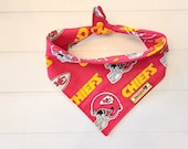 Chiefs Dog Bandana Kansas City Chiefs Dog Bandana NFL Dog Bandana Chiefs Puppy Bandana Tie Snap Dog Bandana Dog Neckerchief Dog Gift Etsy