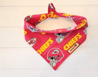 Chiefs Dog Bandana, Kansas City NFL Tie & Snap Neckerchief