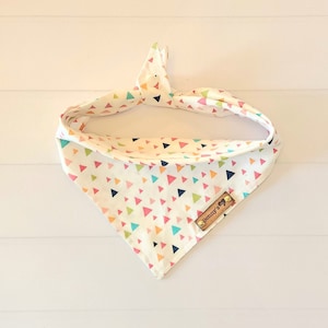 BOHO Dog Bandana Tie & Snap Dog Bandana Aztec Dog Bandana  Puppy Scarf Dog Neckerchief Puppy Gift Female Dog Bandana Dog Clothes