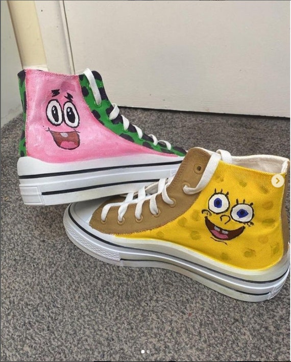 spongebob and patrick high tops