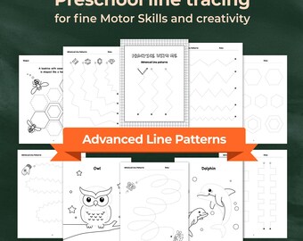 Preschool Line Tracing Worksheets: Fine Motor Skills Activity (Printable PDF)