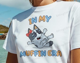 In My Muffin Era Bluey Muffin Heeler Tantrum - PoD グラフィック - 透明 PNG 300 DPI