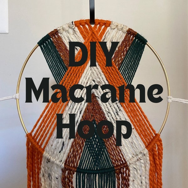 PDF for DIY Macrame Hoop | Digital Download | PDF Download