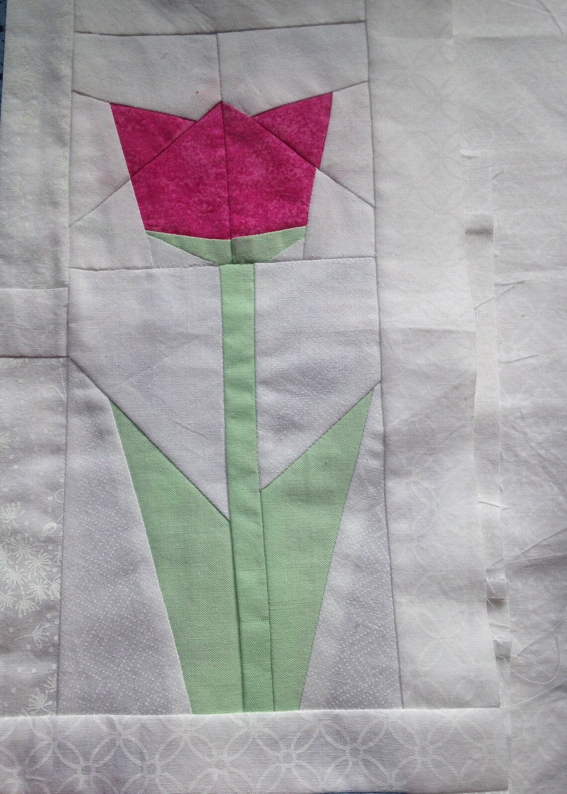 Tulip Quilt Block Template PDF - Etsy