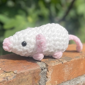 Customizable Crocheted Rat Plushie