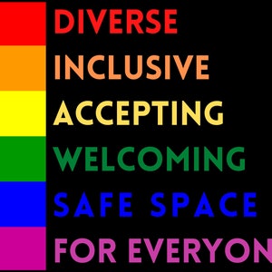 LGBTQ+ Safe Space Poster | Classroom Decor | Inclusive Classroom Decor | Office Decor