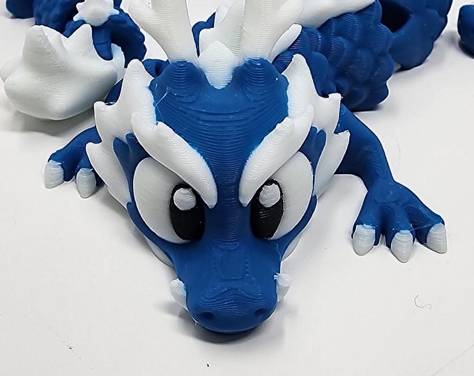 3DGOB Designed 3D printed flexi dragons and matching eggs