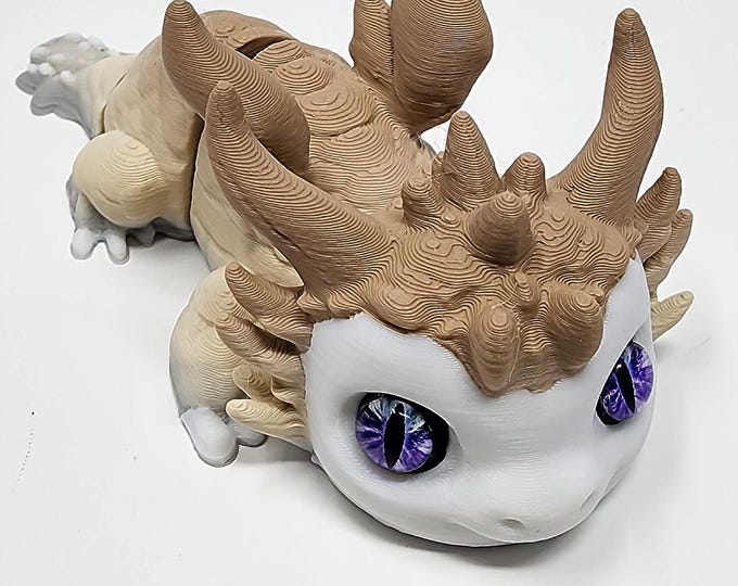 Serev3d Designed 3D printed EARTH elemental dragons and matching eggs