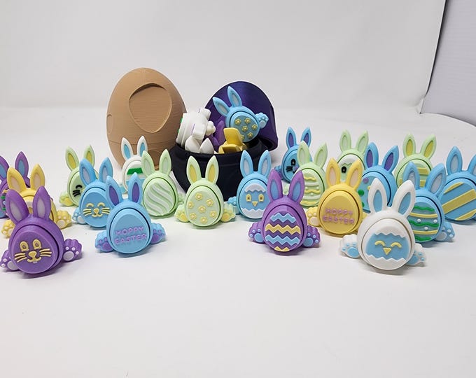Pawpular Prints Rabbit Ear Clickers with Mystery Egg