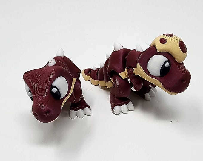 3DGOB Designed 3D printed flexi dinosaurs