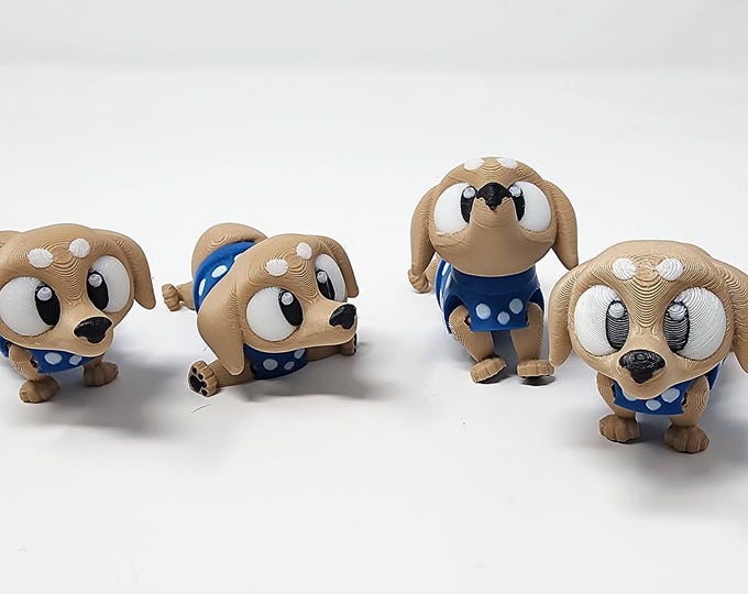 3DGOB Designed 3D printed flexi animals