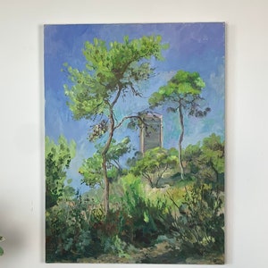 University of Haifa - oil on canvas painting