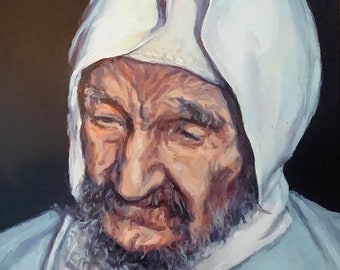 The Rabbi Israel Abuhatzeira, Baba Sali - prints from an oil on canvas painting