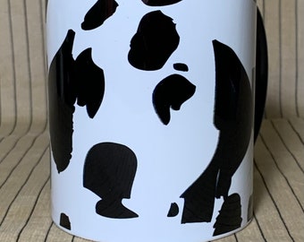 Chessboard Dalmatian mug