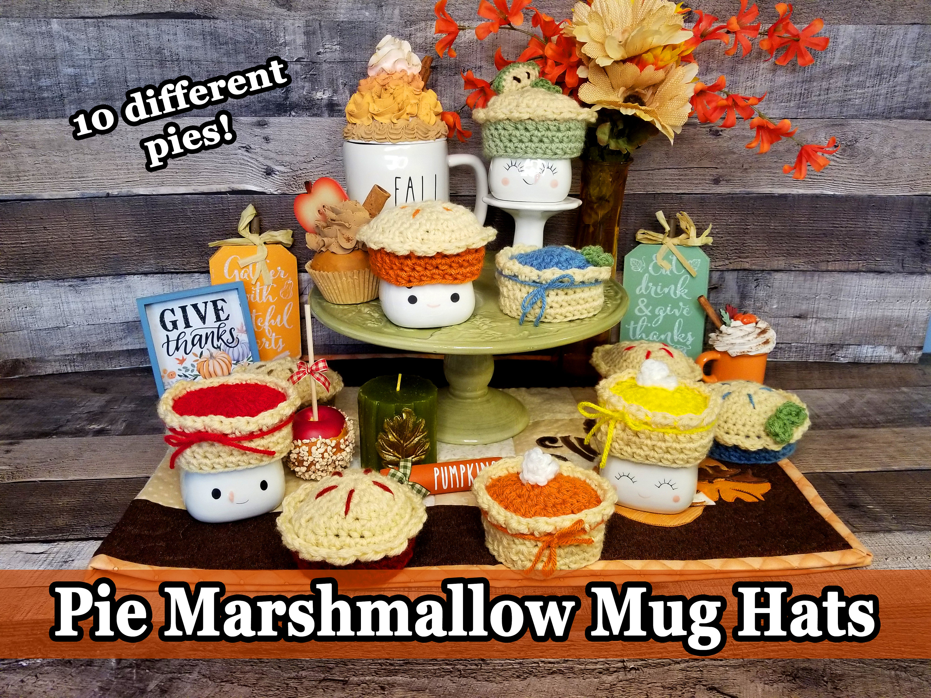 Pumpkin Pie Marshmallow Mug Hat - Etsy