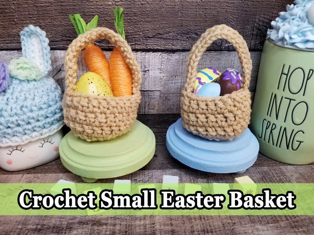 Crochet Easter Basket, Crochet Basket, Small Basket, Small Easter