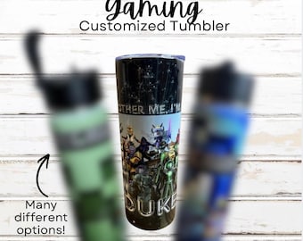 GAMING Personalized Tumbler, Gamer Gift, 20oz Tumbler