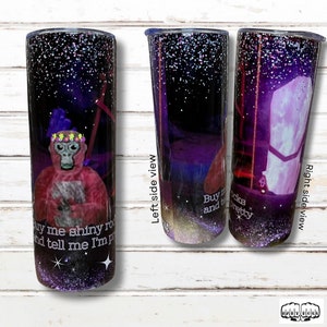 Gorilla Tag VR Tumbler, Buy Me Shiny Rocks 20oz