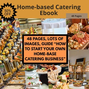 Home-Based Catering Business Guide, 30-Day Roadmap , caterer, guide, side hustle, money-maker (Digital PDF) Ebook