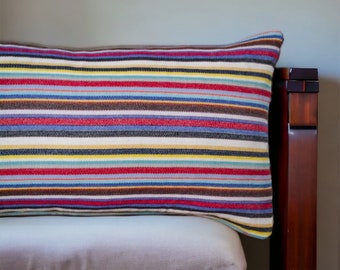 Rainbow Long Pillow, Designer pillows, Colorful pillows, Comfortable and Decorative, Wonderful Gift for New Homeowners