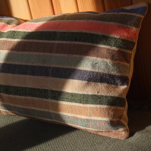 Custom pillow case cover, Throw pillow colorful, Striped body pillow cover, Green and blue pillow, Bohemian colorful pillow covers