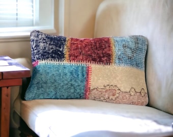 Woven Colorful Pillow, Pillow shams, Vibrant Handmade Cushion for Home Decor,Perfect Gift for Housewarming or Birthday,