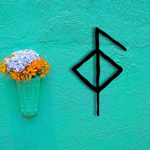 Bind Rune for Good Health Viking Health Symbol Norse Wall | Etsy