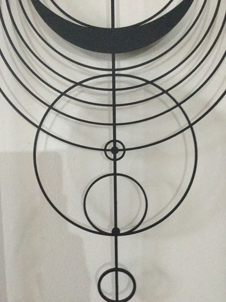 Metal Wall Art Circle Wall Decor Home Art Decor Minimalist Etsy