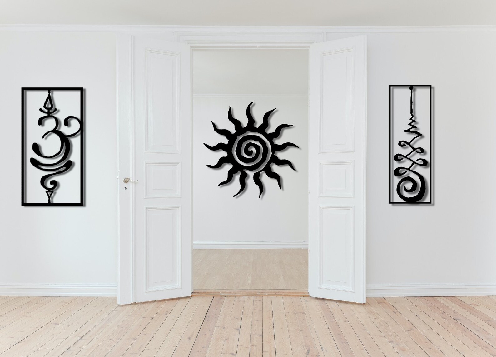 Large Spiral Sun Metal Wall Art Unique Sun Art Spiral Sun Etsy