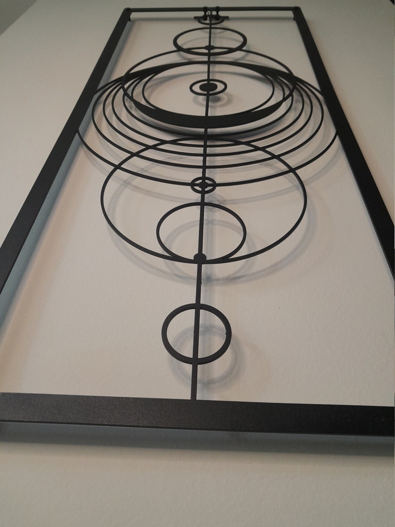 Metal Wall Art Circle Wall Decor Home Art Decor Minimalist Etsy