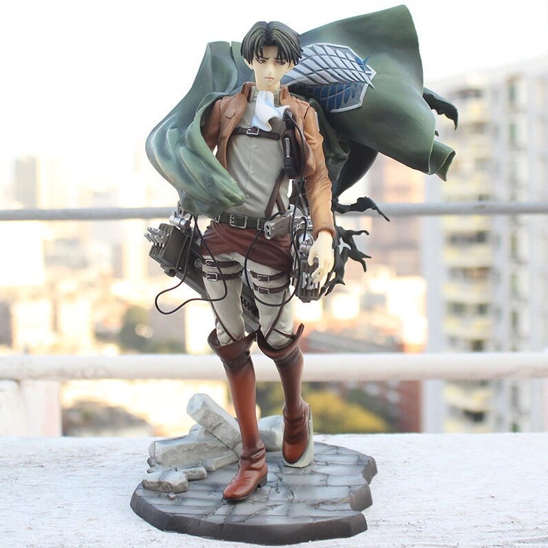 Attack On Titan Levi Ackerman Figure 10 2 In 26 Cm Etsy