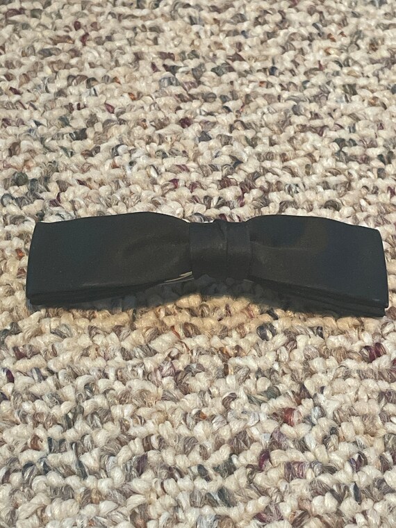 Boys Vintage Black Clip-On Bowtie